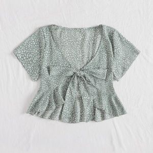 SHEIN- Mint green blouse